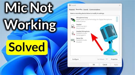 Windows 11 Microphone Problems 的图像结果