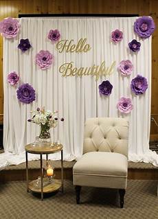 Background Decorations by Bridal Shower Decor Special Event Decor Purple Bridal Background Decorations