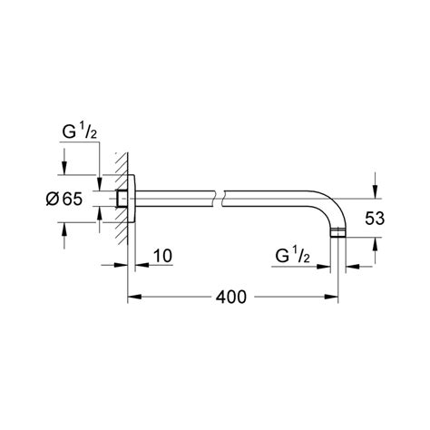 Grohe - Wall Mounted Shower Arms - G27851000 on decure.in – Decure.in