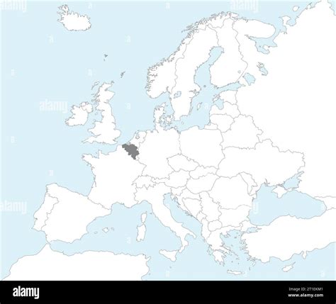 Location map of the KINGDOM OF BELGIUM, EUROPE Stock Vector Image & Art - Alamy