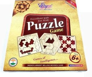 STRYCO WOODEN TANGRAM PUZZLE Educational Board Games - WOODEN TANGRAM ...