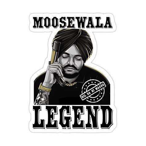 sidhu MOOSEWALA LEGEND Sticker – sticckiz.com