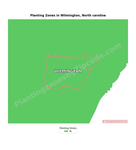 Planting zone in Wilmington, NC with Map - plantingzonesbyzipcode