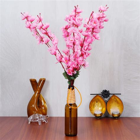 Dekorly Faux Mini Flowers Indoor, Plastic Flowers, Small Fake Flowers