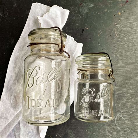 Antique Ball Ideal Canning Jars - Quart and Pint Sizes - 8 Jars Availa ...