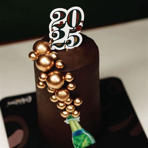 Nutella Caramel Butterscotch NYE Tall Cake | Buy Cake Online | CakeBee