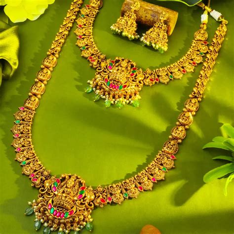 Buy Antique Combo Necklace Set for Weddings | Temple Jewellery Designs ...