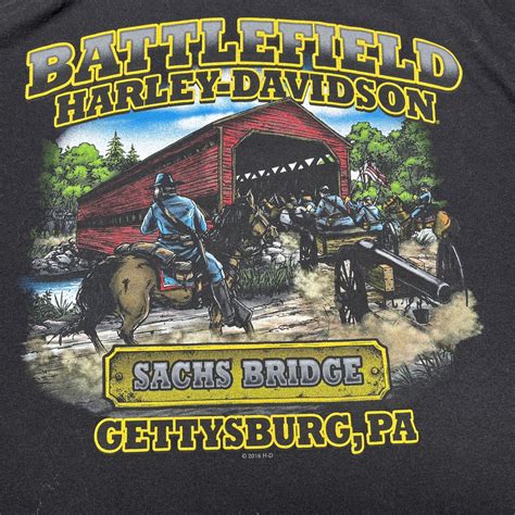 Harley Davidson Battlefield Sachs Bridge Gettysburg P… - Gem