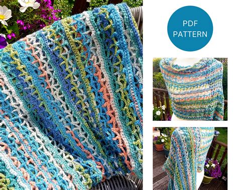Image result for Rectangular Shawl Crochet Pattern