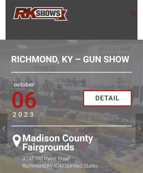RK Gun Show Richmond Kentucky : r/Firearms