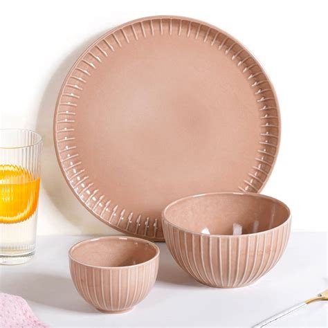 Costola Beige 16 Piece Ceramic Dinner Set For 6 Online - Premium Dinner ...