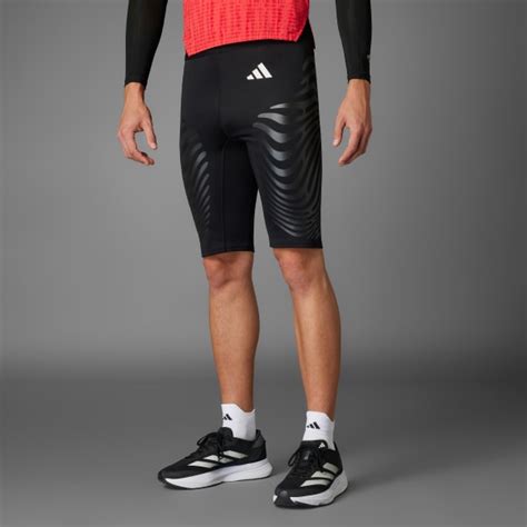 adidas Adizero Control Running Short Leggings - Black | Free Shipping ...