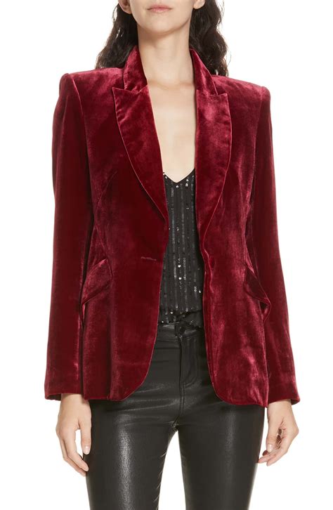 L'AGENCE Velvet Blazer | Nordstrom | Velvet blazer women, Clothes ...