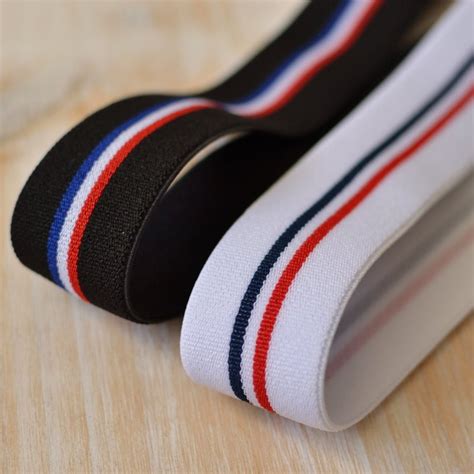 Elastique ceinture drapeau français tricolore 35 mm lingerie ...