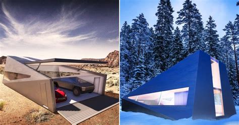This Futuristic Garage For Teslas Cybertruck Looks So Posh That We Want ...
