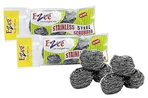 Ezee Steel Scrubbers Pack of 6 : Amazon.in: Home Improvement