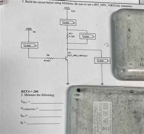 Image result for Design DC BJT Multisim