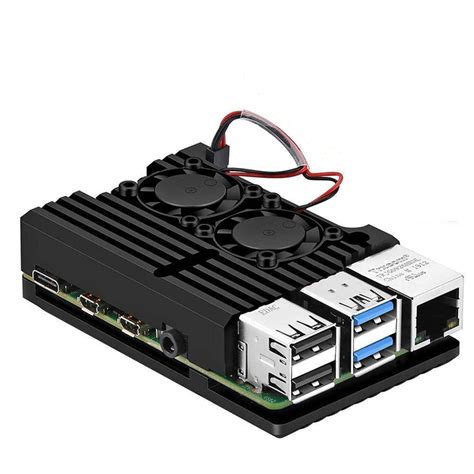 Eklektik Metal Aluminium Alloy Raspberry Pi 4 Armor Case Cooling ...