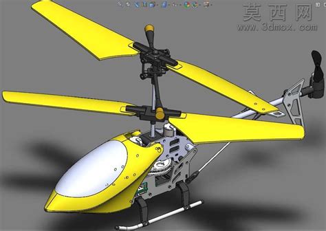 遥控直升机SW设计-免费三维模型设计软件下载-莫西网