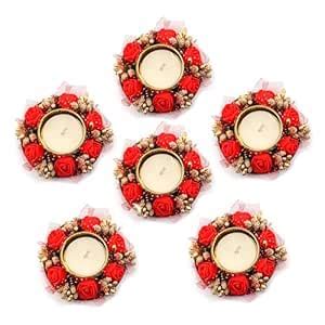 Buy Prapti Handicrafts Handmade Tealight Candle Holders for Diwali ...