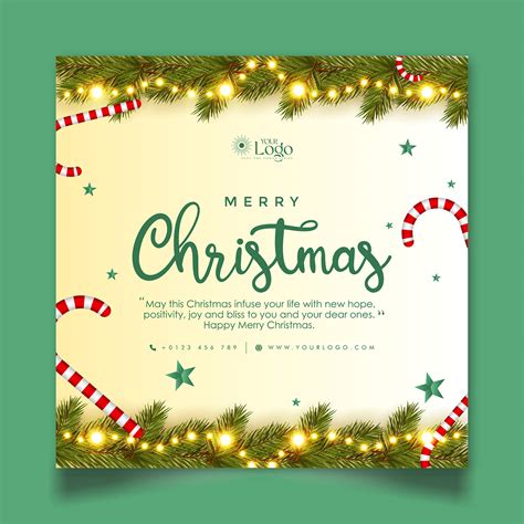 Happy Merry Christmas Post Design (Downloadable File) :: Behance