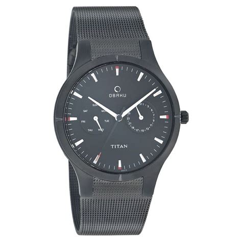 Titan Quartz Multifunction Black Dial Watch for Men-NB9303NM01 – The ...