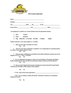 Fillable Online flemingtonfalcons falcons schedule form Fax Email Print ...