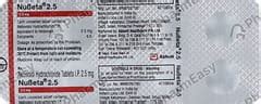 Nebicard 2.5 MG Tablet (10): Uses, Side Effects, Price & Dosage | PharmEasy