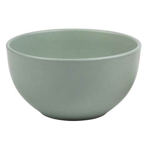 Set of 4 Green Stoneware Cereal Bowl, 5.5"