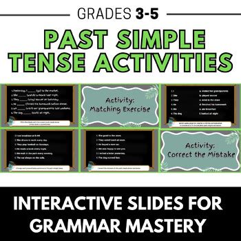 Engaging Past Simple Tense Activities: Interactive Slides for Grammar ...