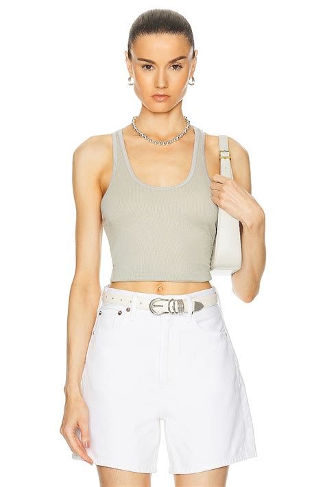 AGOLDE Karla Tank in Rice Paper | FWRD