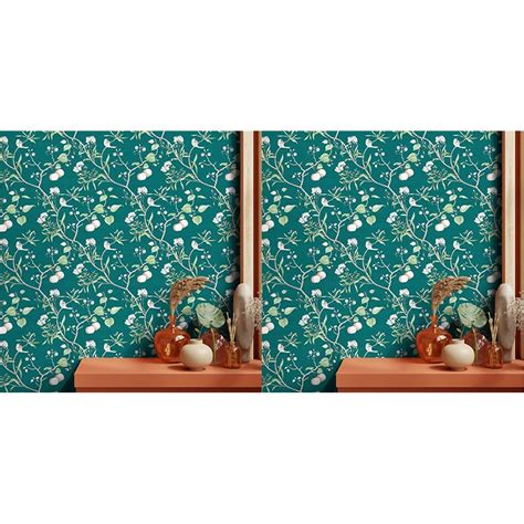 Asian Paints EzyCR8 P&S Green Orchard | Self Adhesive Wallpaper ...