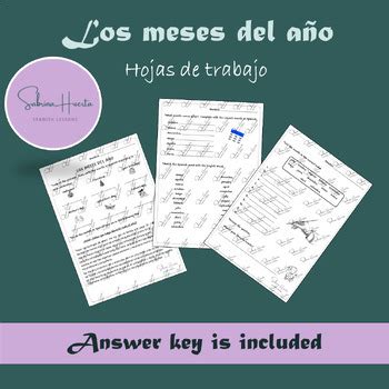 Los Meses del Año / Months of the year in Spanish / Flashcards and ...