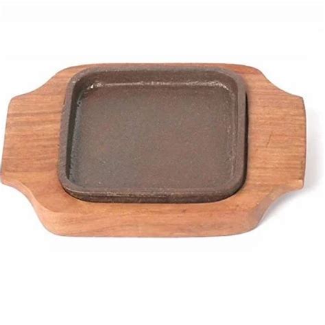 Wooden Sizzler Plates - Wooden Oval Sizzler With Handle ( Racket ...