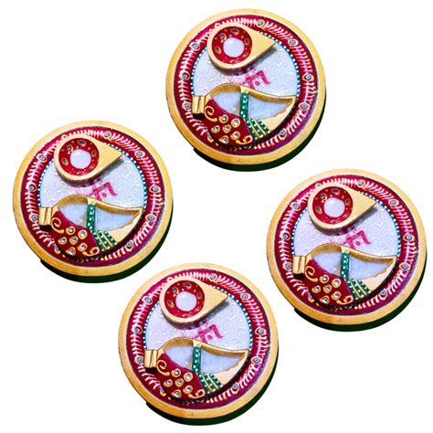 Deshi Marble Handicraft Pooja Aarti Thali Set for Temple and Home Puja ...