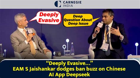 “Deeply Evasive…” EAM S Jaishankar dodges ban buzz on Chinese AI App ...