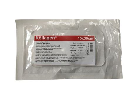 Kollagen Sterile Collagen Sheets Skin Dressing 15 X 30 cm – MedineedsIndia