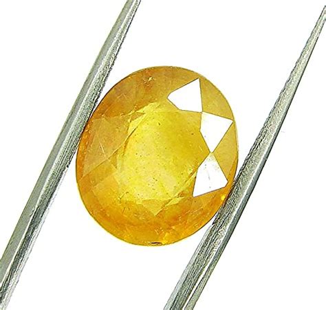 Yellow Sapphire/Pukhraj - Ceylonese - Lab Certified 5.8 Carat by ...