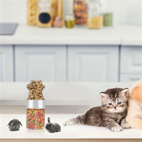 Buy Ctpeng Pet Food Storage Container for Dry Food,Puppies Treat Jar ...