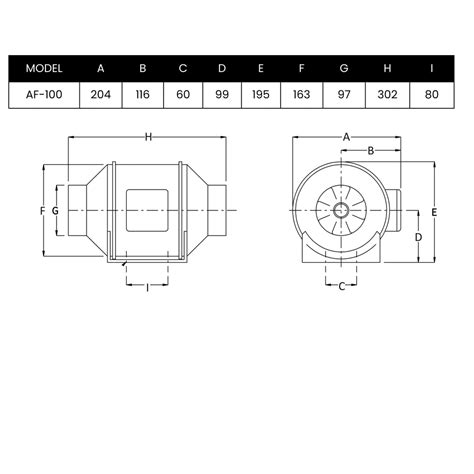 ASTBERG SILENT MIXFLOW INLINE DUCT VENTILATION EXHAUST FAN AF 100 ...