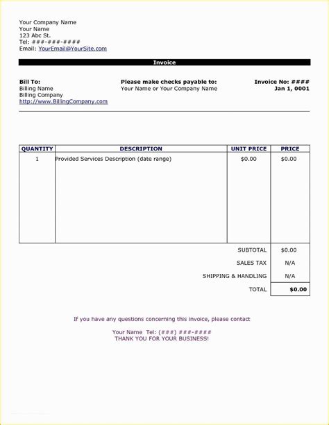 Image result for Basic Invoice