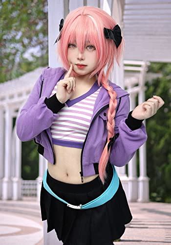 C-ZOFEK Fate/Apocrypha Astolfo Cosplay Purple Costume (Large) : Amazon ...