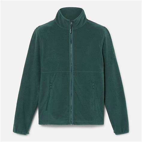 Full-Zip Polar Fleece for Men in Dark Green
