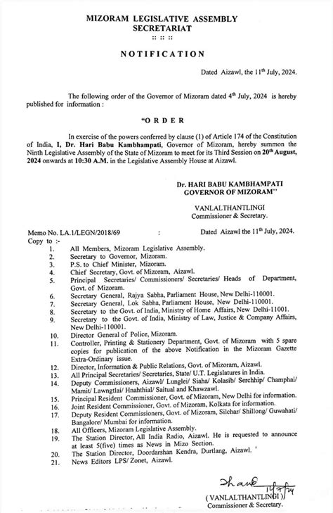 Mizoram Legislative Assembly