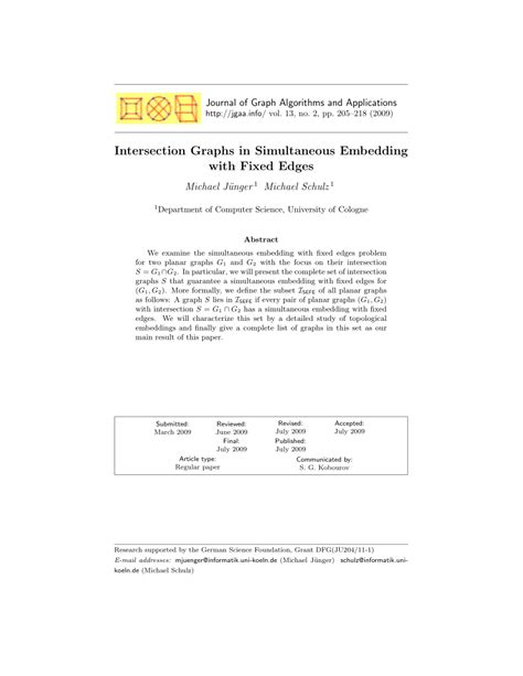 Simultaneous embedding Applications 的图像结果