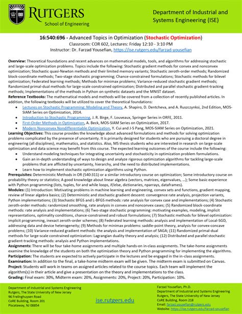 Courses - Farzad Yousefian