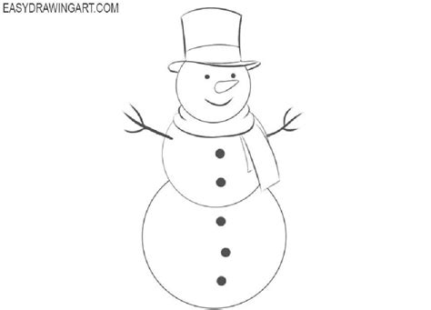 25 Easy Snowman Drawing Ideas - How to Draw a Snowman
