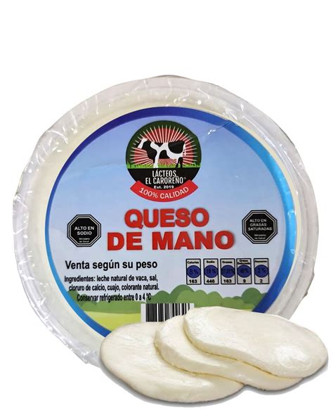 QUESO DE MANO LACTEOS EL CAROREÑO 500 GRAMOS | Distribuidora Franchi SPA