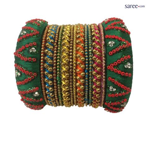 A Parade Of Kanjeevarams Combined With Silk Thread Bangles – Shopzters