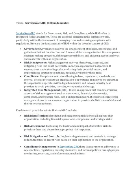 Image result for ServiceNow GRC Module